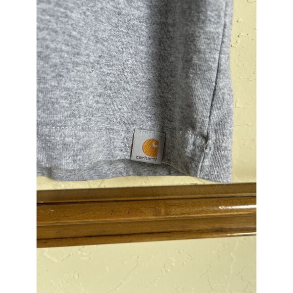 Carhartt XL Tall Gray Crewneck T-Shirt Relaxed Fit Short Sleeve - Picture 5 of 5